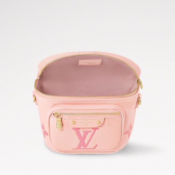 AUTH NIB Louis Vuitton Pink Mini Bumbag Empreinte Leather LG monogram LIMITED E - Picture 7 of 15